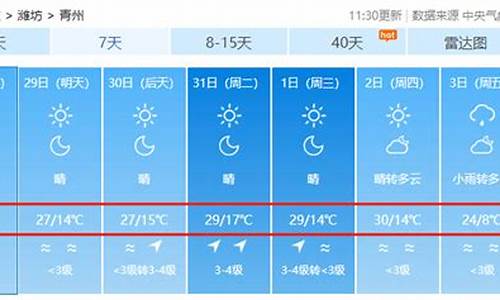 青州天气30天查询表最新_青州天气30天